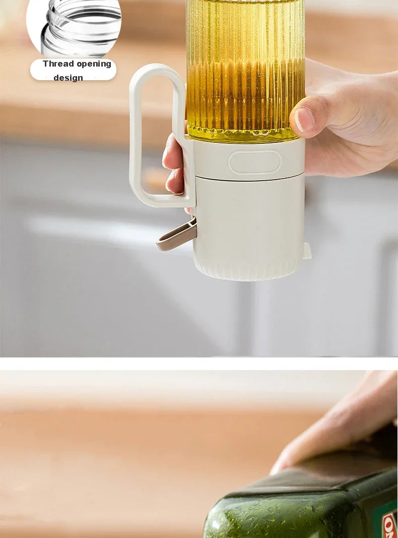 250ml Kitchen Oil Spray Bottle Glass Cooking Anti-leakage Olive Oil Storage Bottle BBQ Air Fryer Oil Dispensers Sprayer Mister