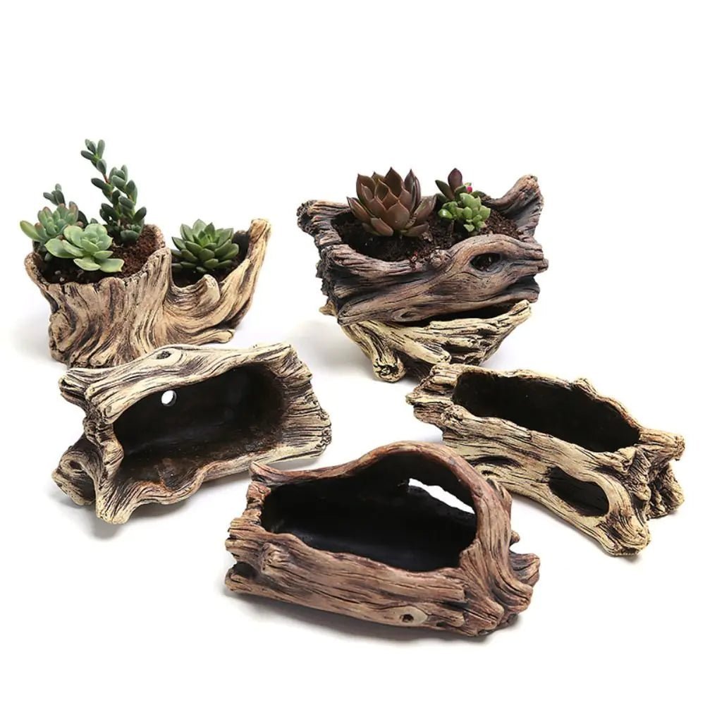 Tree - Shaped Resin Succulent Planter: Perfect for Any Space! - Thrifty Delights