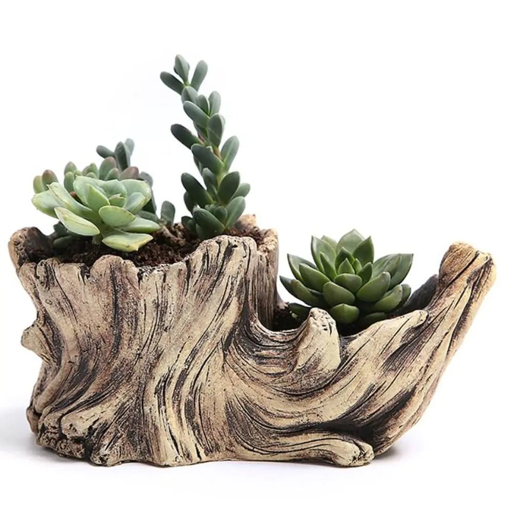 Tree - Shaped Resin Succulent Planter: Perfect for Any Space! - Thrifty Delights