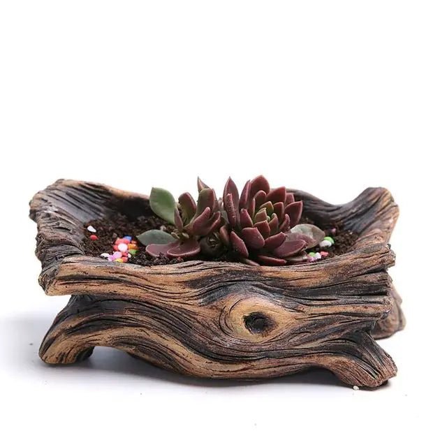 Tree - Shaped Resin Succulent Planter: Perfect for Any Space! - Thrifty Delights