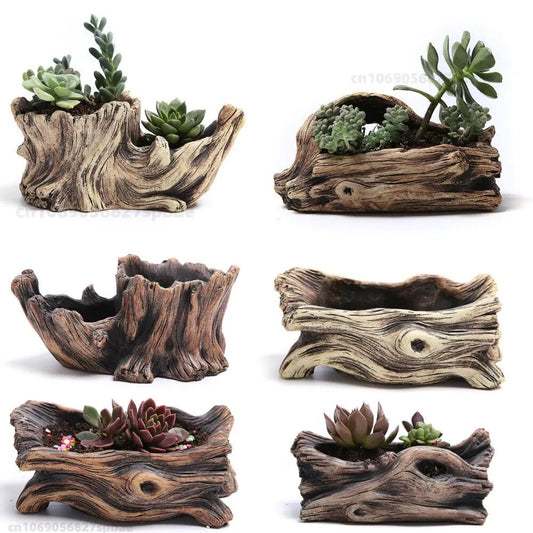 Tree - Shaped Resin Succulent Planter: Perfect for Any Space! - Thrifty Delights