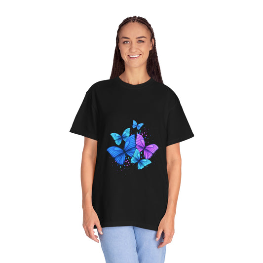 BUTTERFLIES Garment-Dyed T-shirt for Women
