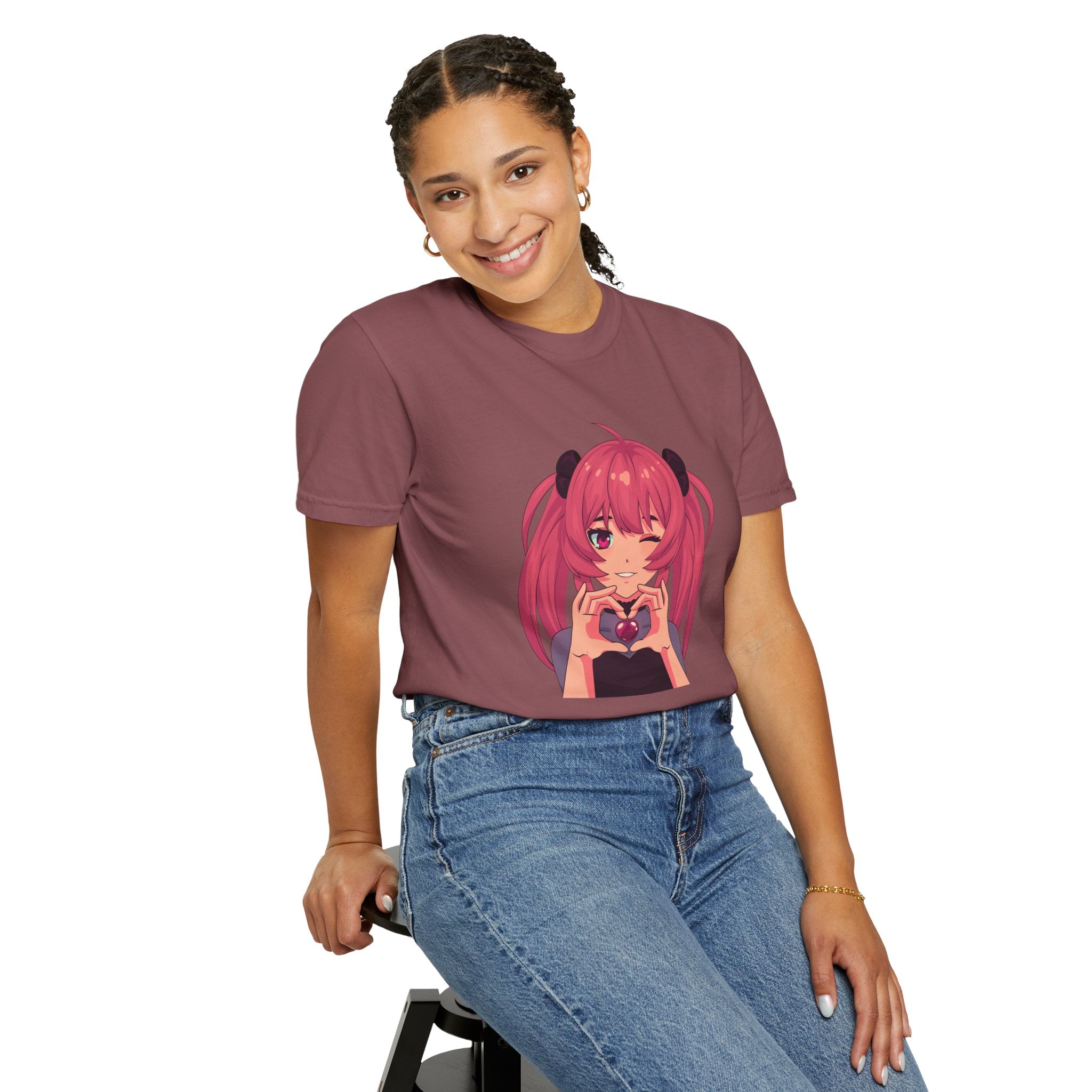 LOVE Garment-Dyed T-shirt for Women
