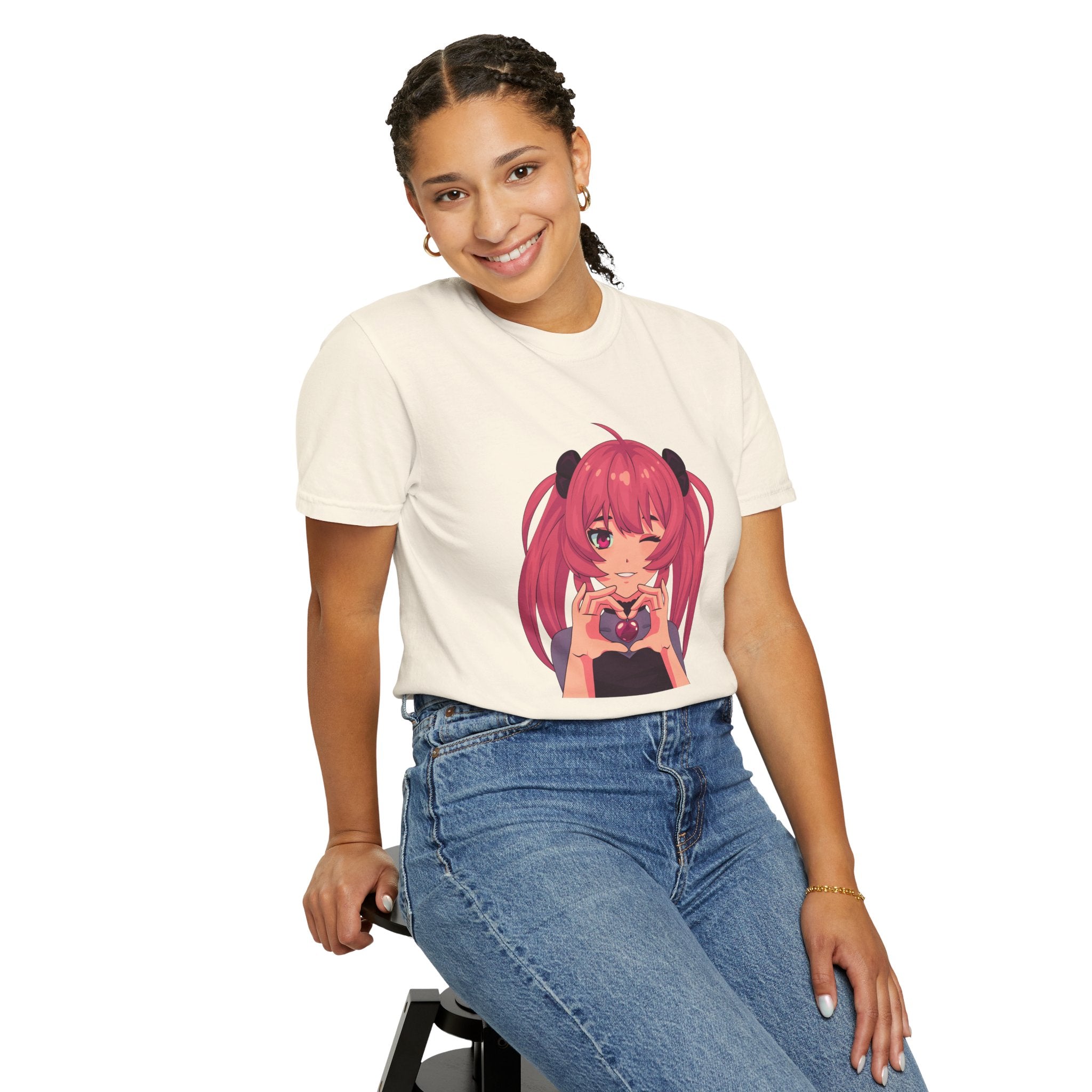 LOVE Garment-Dyed T-shirt for Women