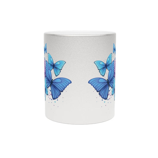 Butterflies Metallic Mug - Thrifty Delights