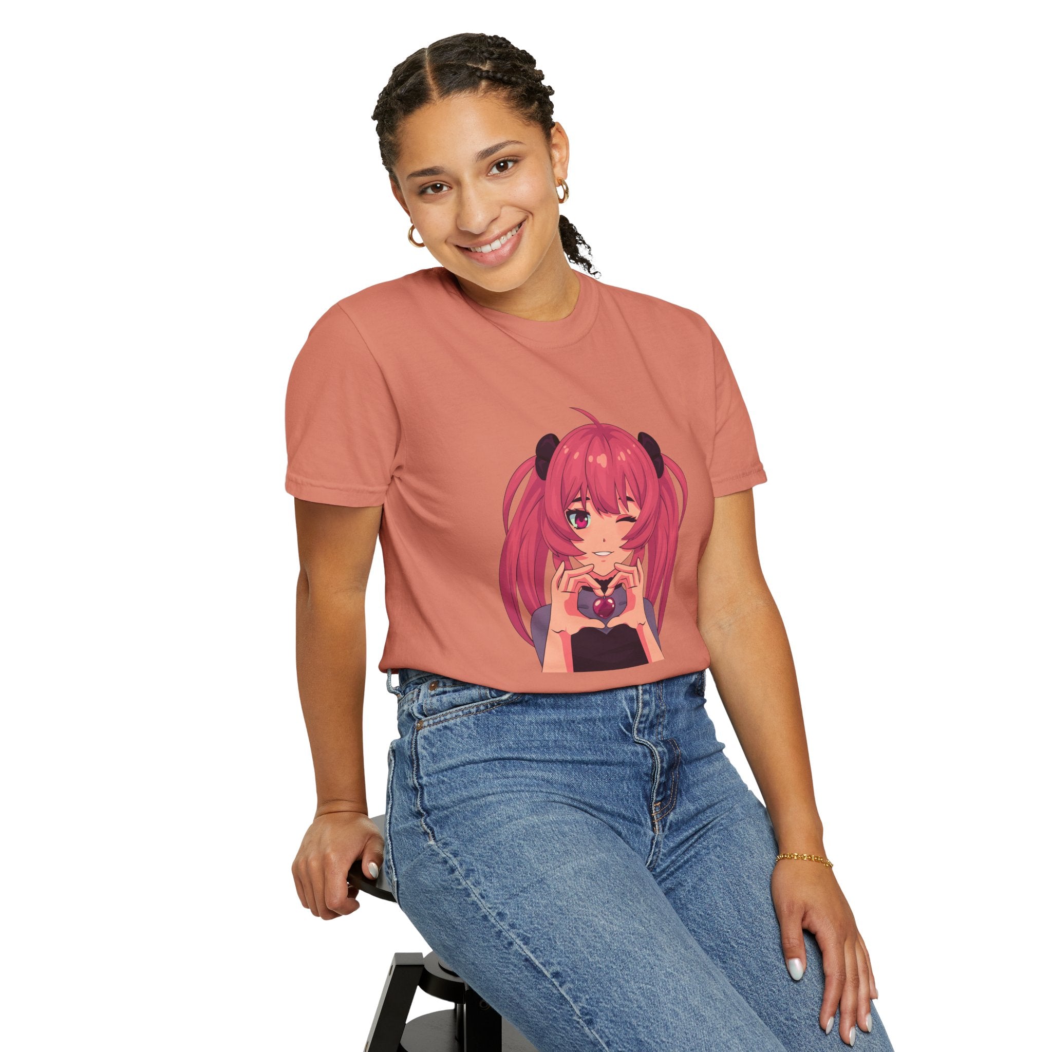 LOVE Garment-Dyed T-shirt for Women