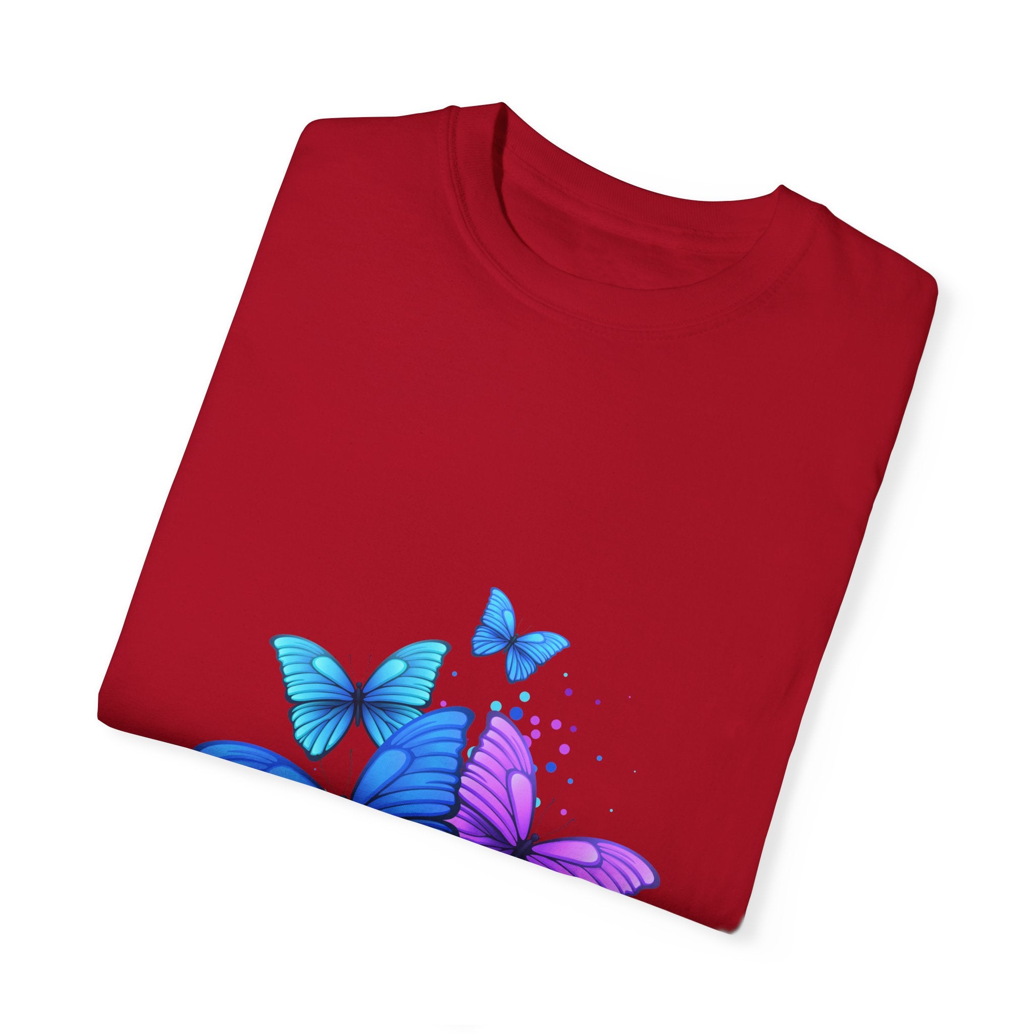 BUTTERFLIES Garment-Dyed T-shirt for Women