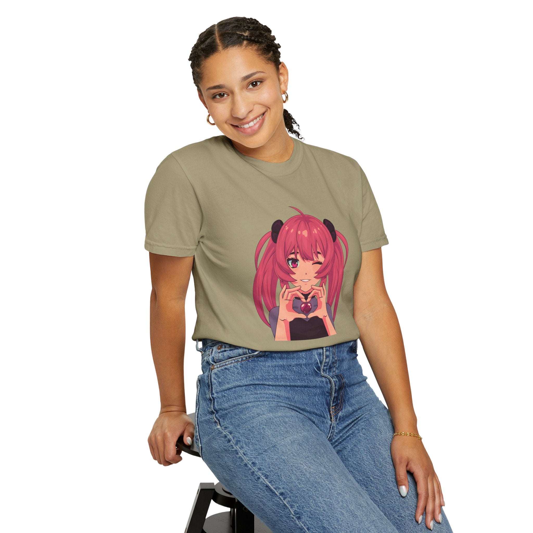 LOVE Garment-Dyed T-shirt for Women
