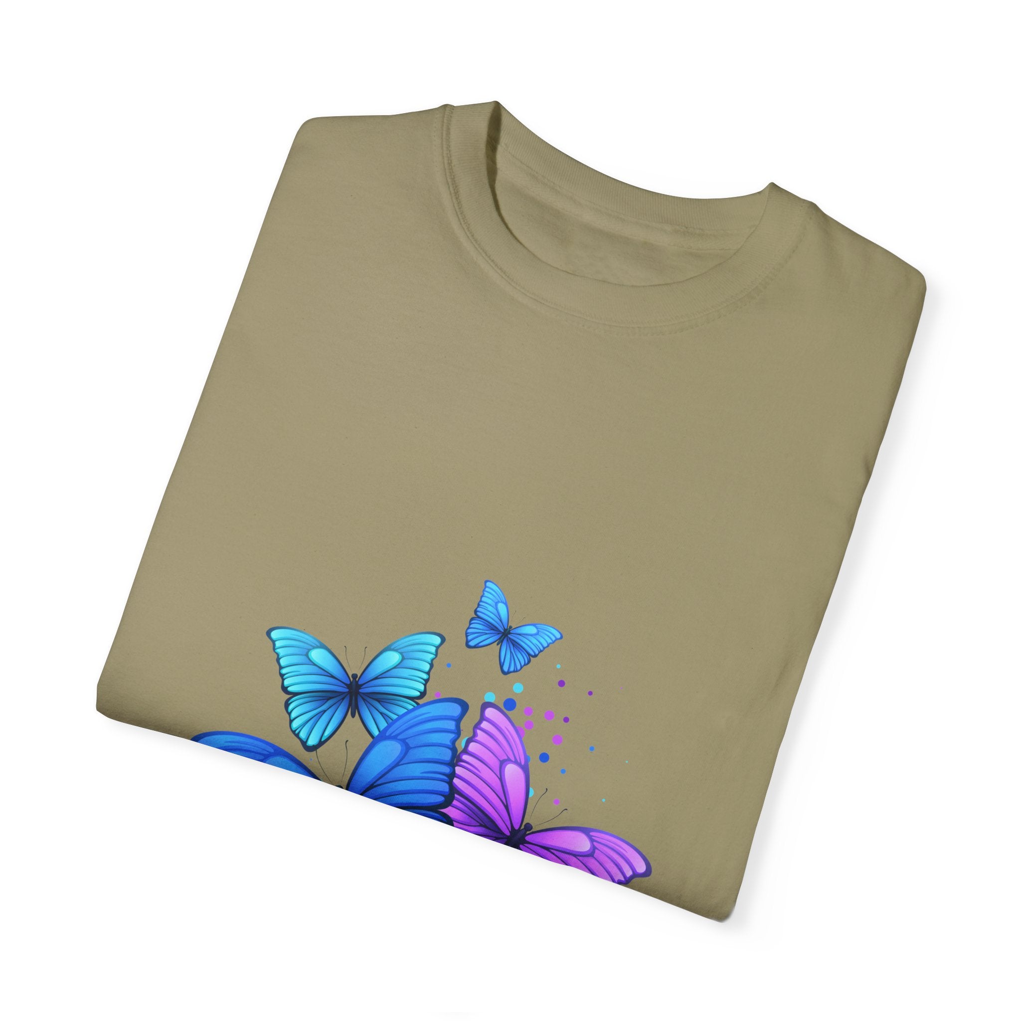 BUTTERFLIES Garment-Dyed T-shirt for Women