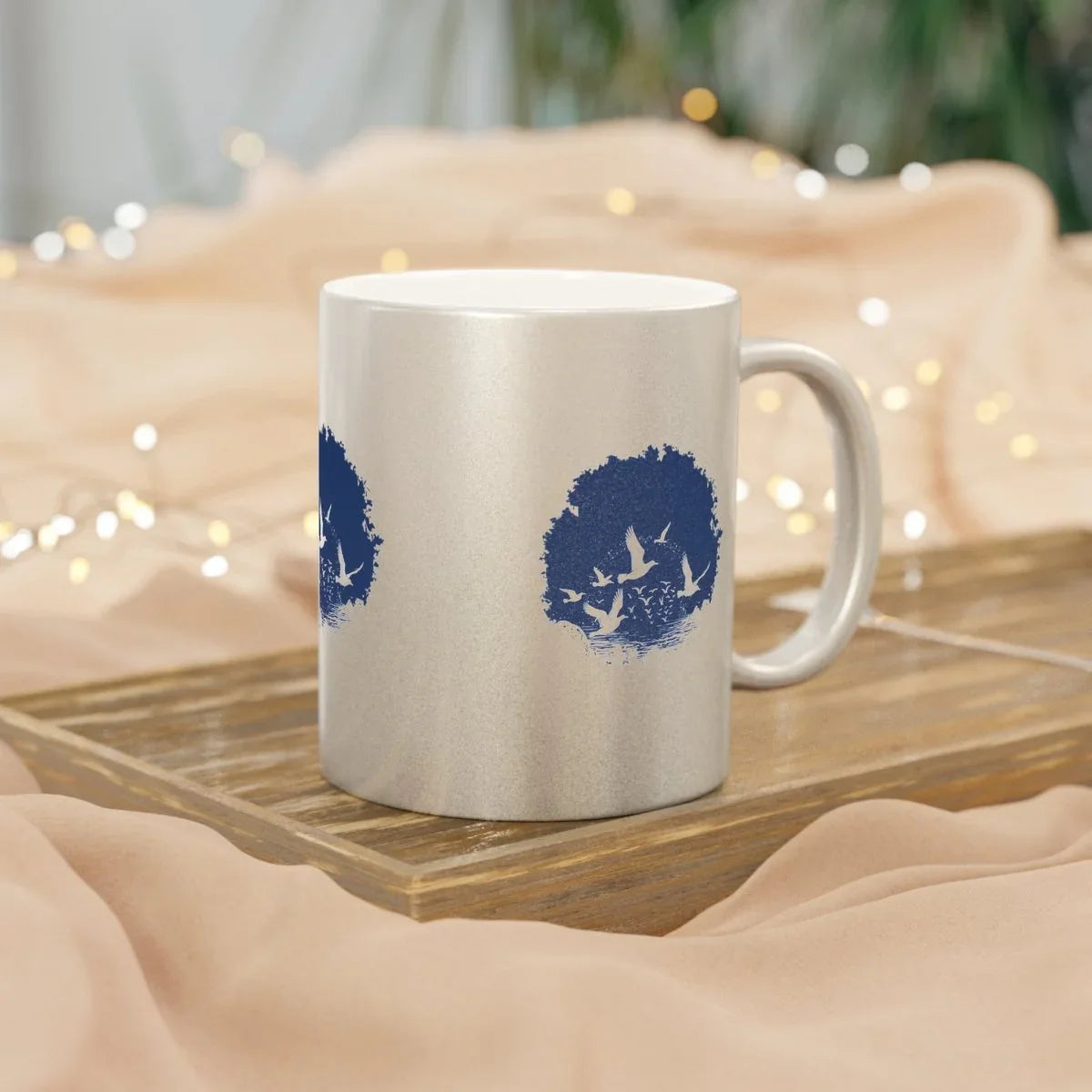 Wave Metallic Mug - Thrifty Delights