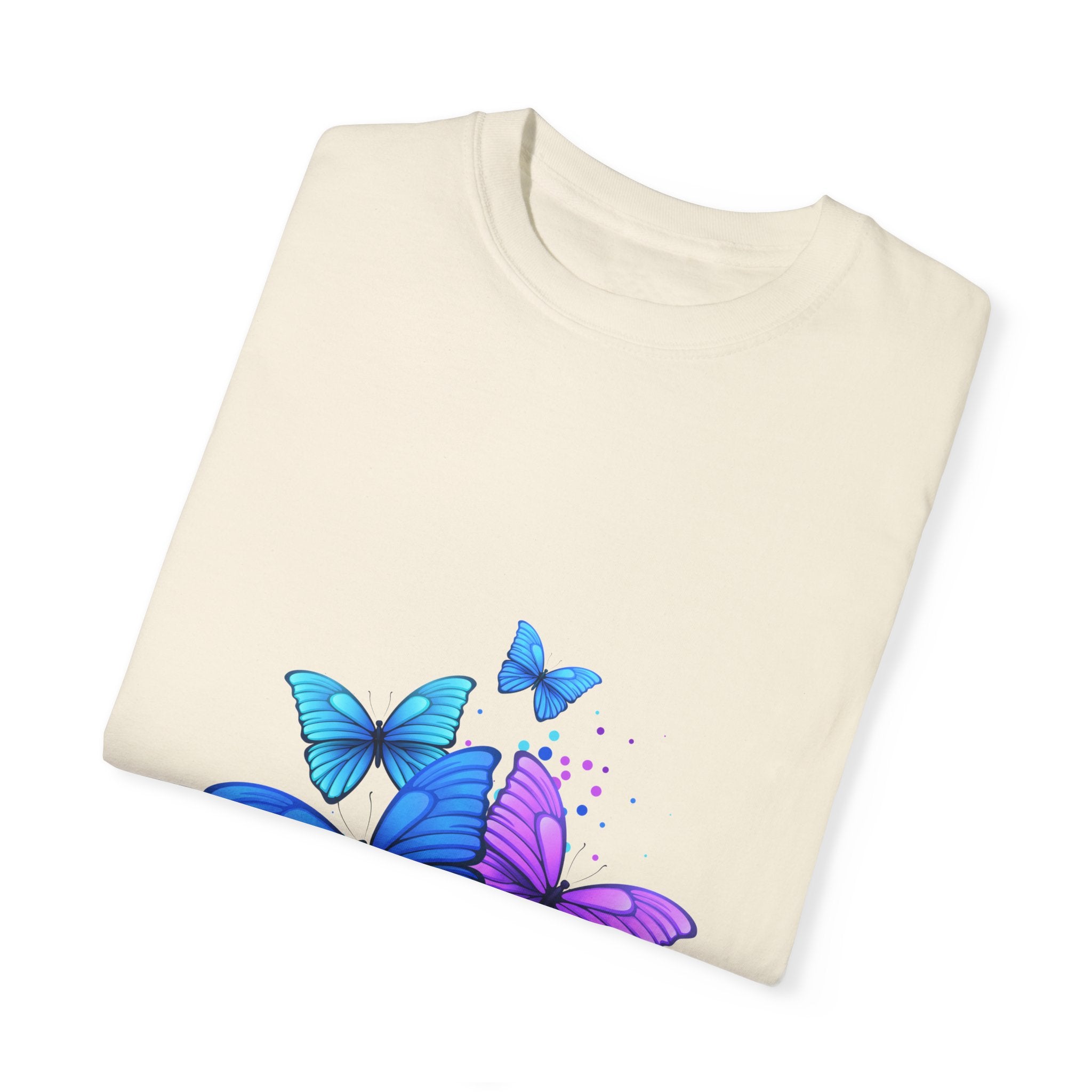 BUTTERFLIES Garment-Dyed T-shirt for Women