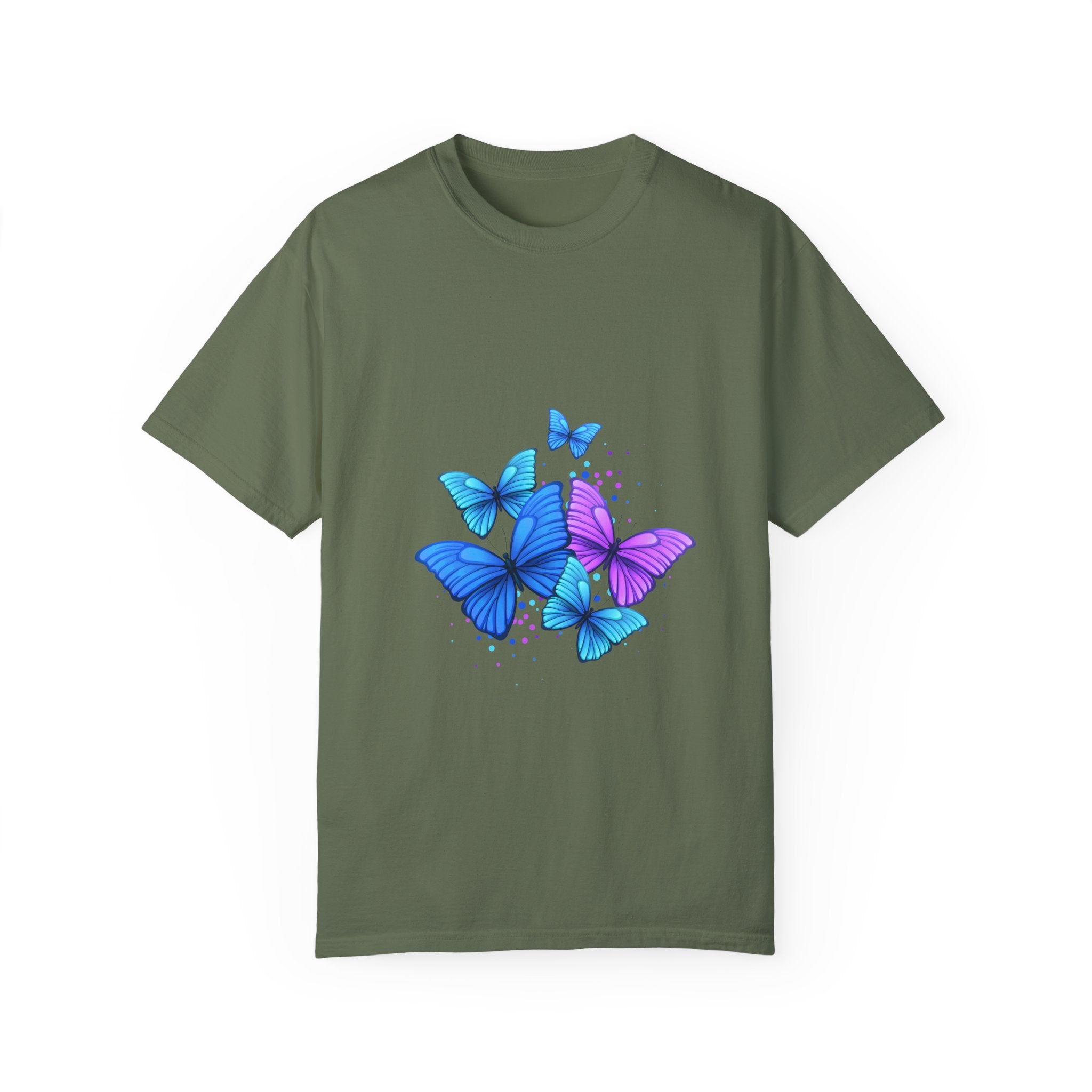 BUTTERFLIES Garment-Dyed T-shirt for Women