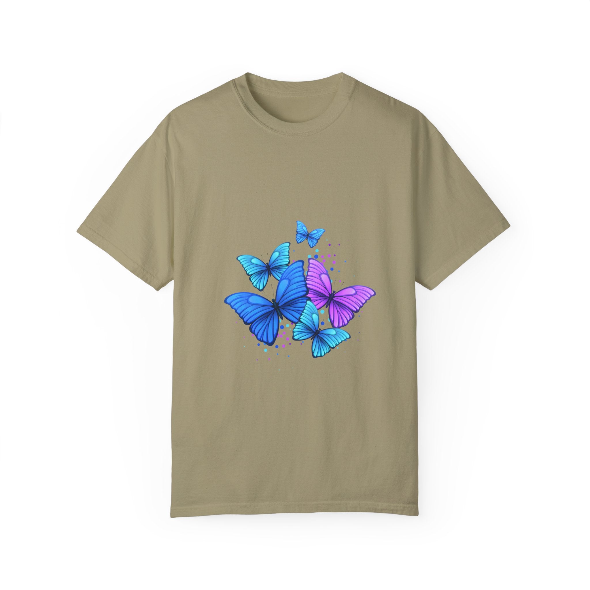 BUTTERFLIES Garment-Dyed T-shirt for Women