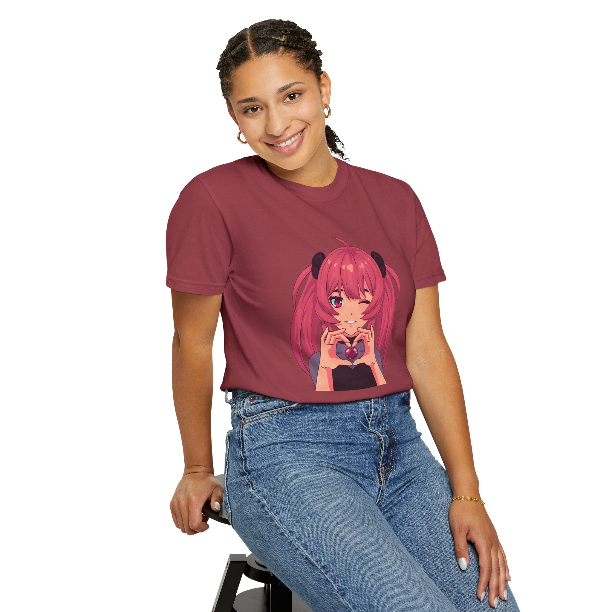 LOVE Garment-Dyed T-shirt for Women