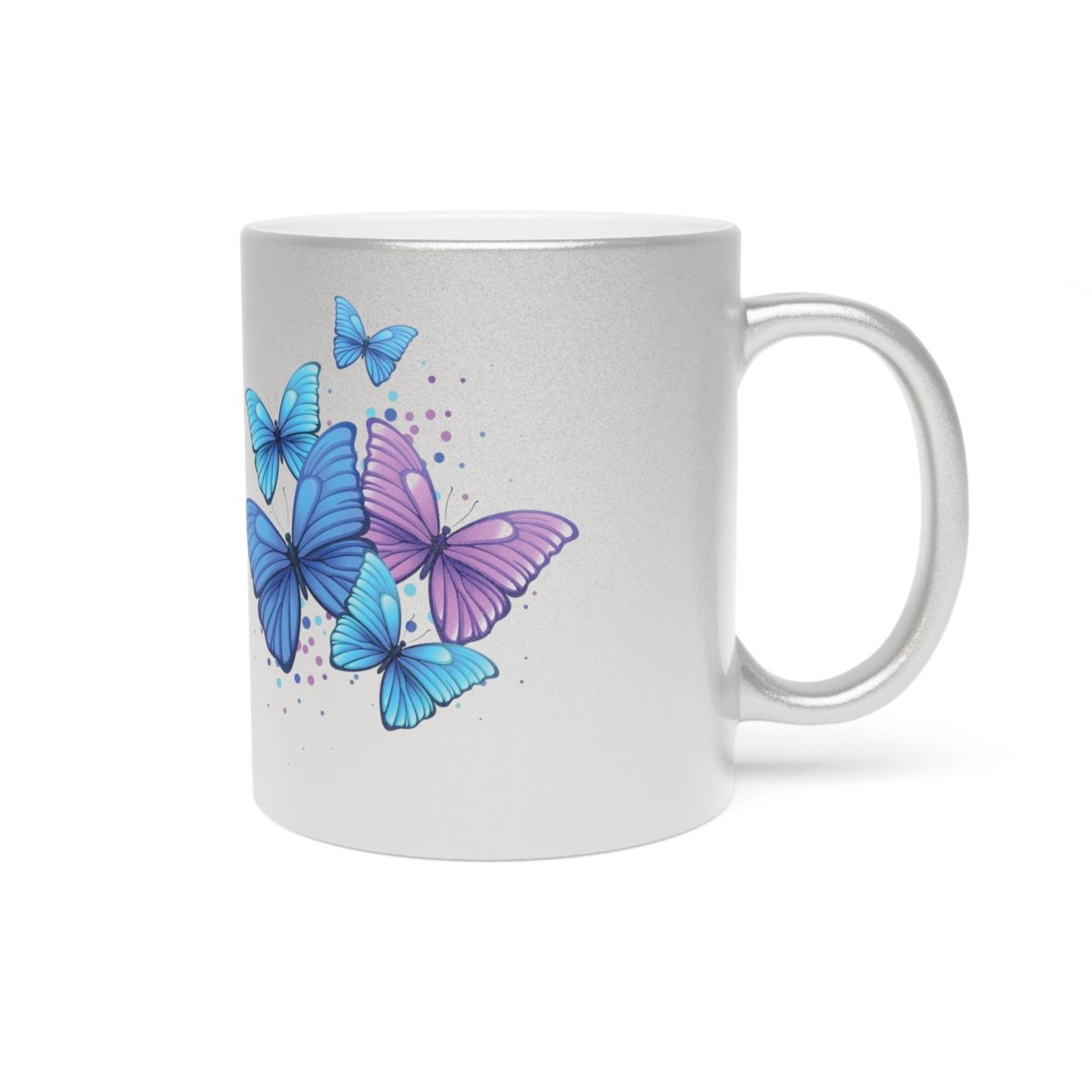 Butterflies Metallic Mug - Thrifty Delights