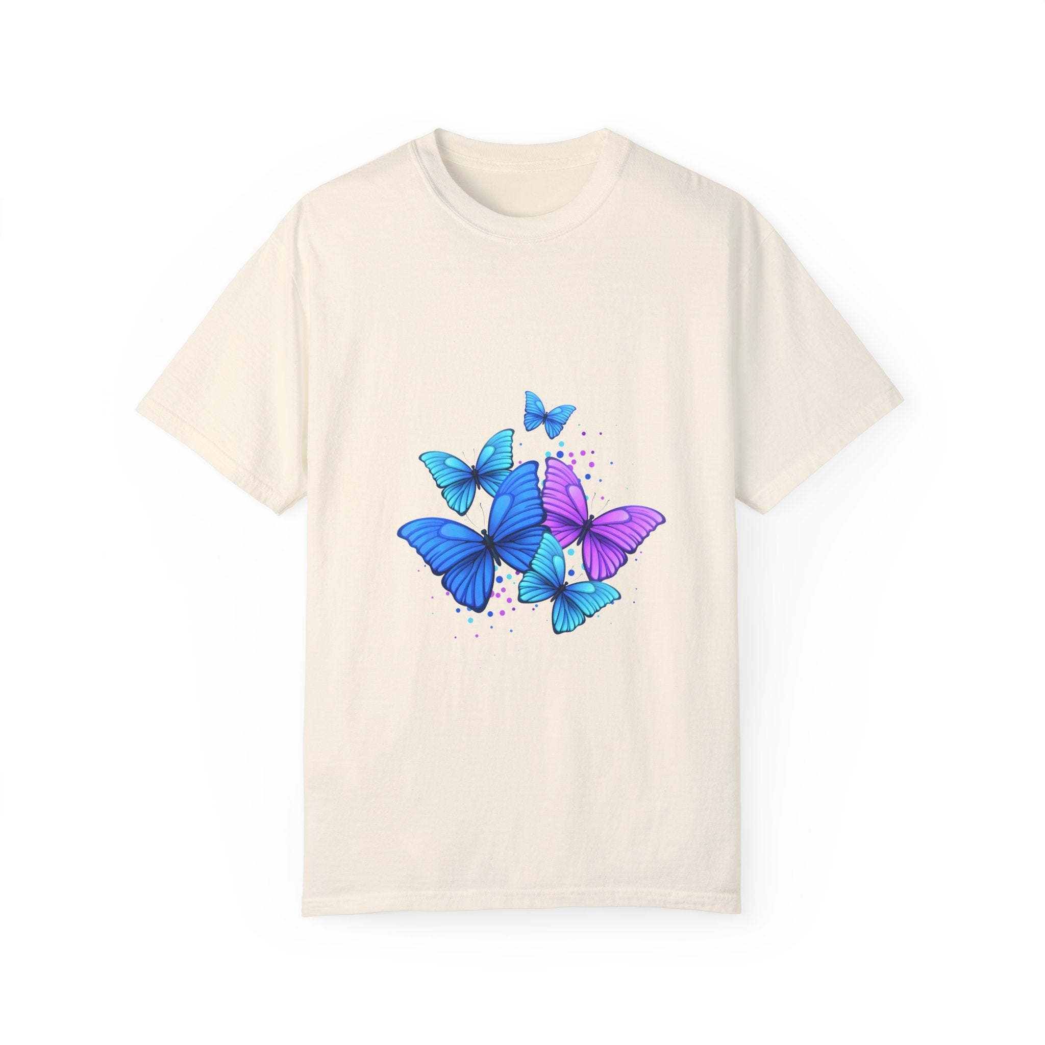 BUTTERFLIES Garment-Dyed T-shirt for Women