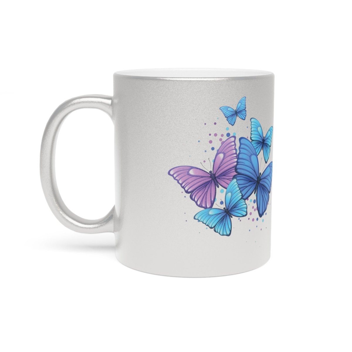 Butterflies Metallic Mug - Thrifty Delights