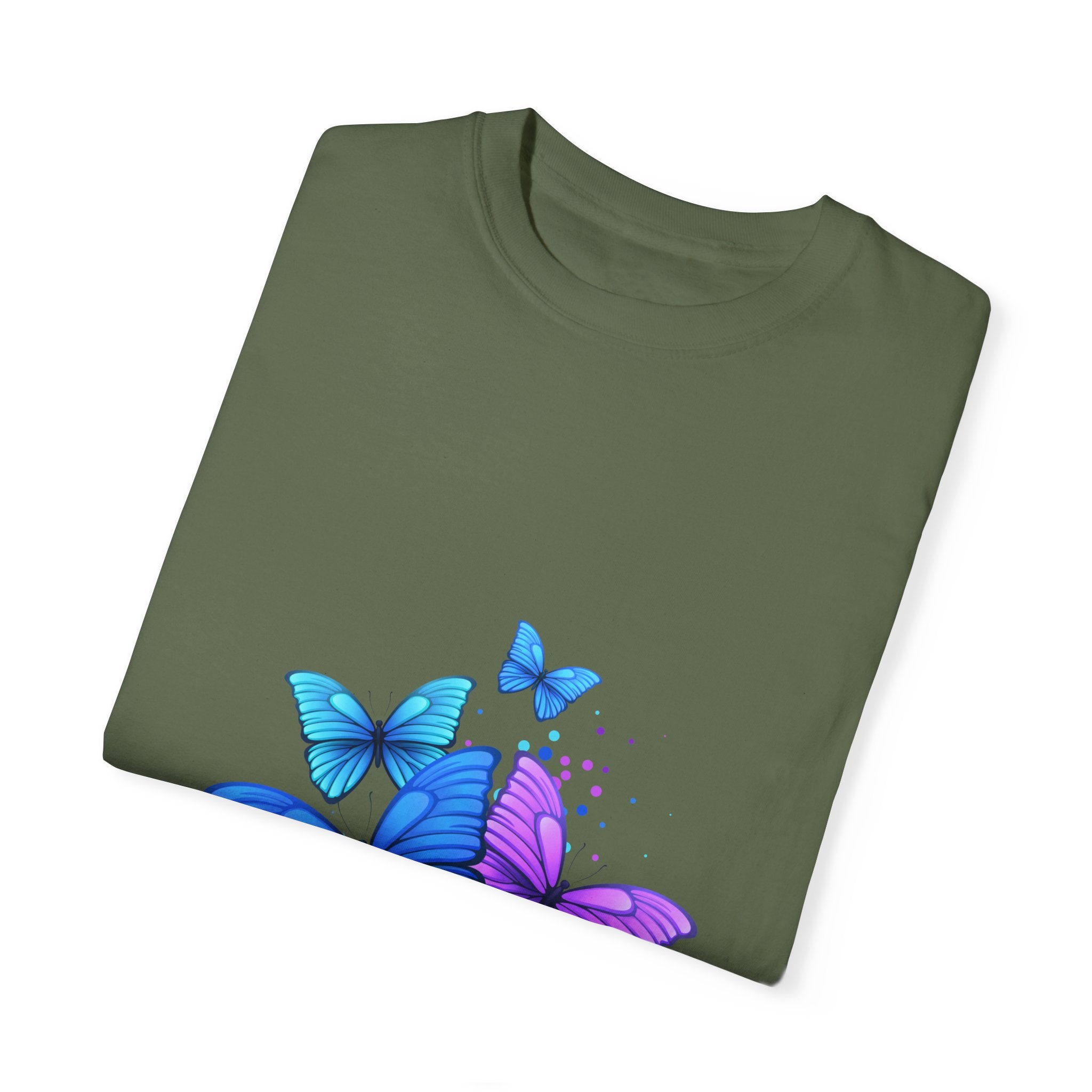 BUTTERFLIES Garment-Dyed T-shirt for Women