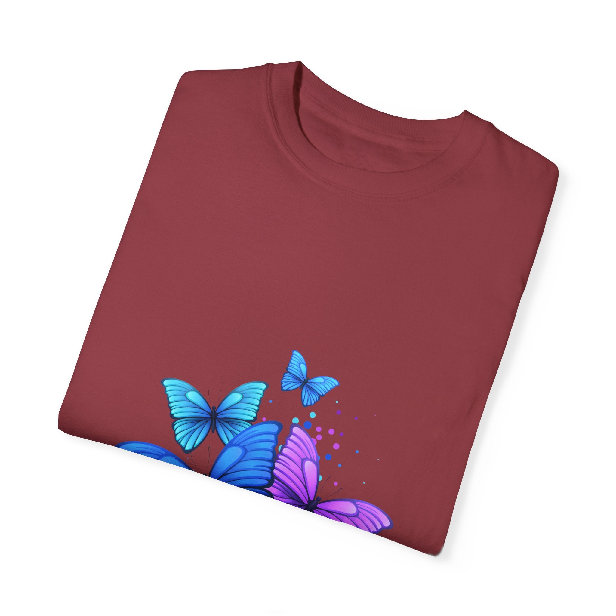 BUTTERFLIES Garment-Dyed T-shirt for Women