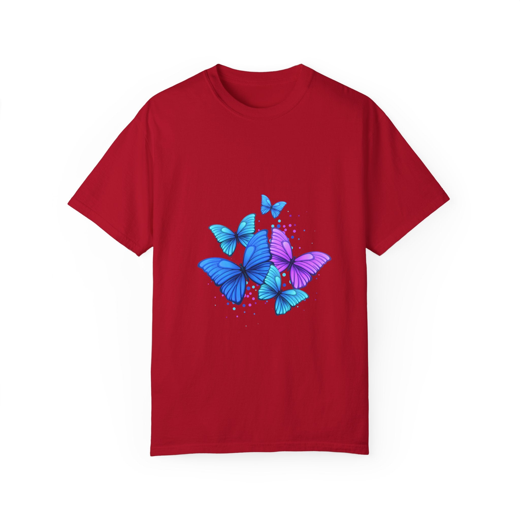 BUTTERFLIES Garment-Dyed T-shirt for Women