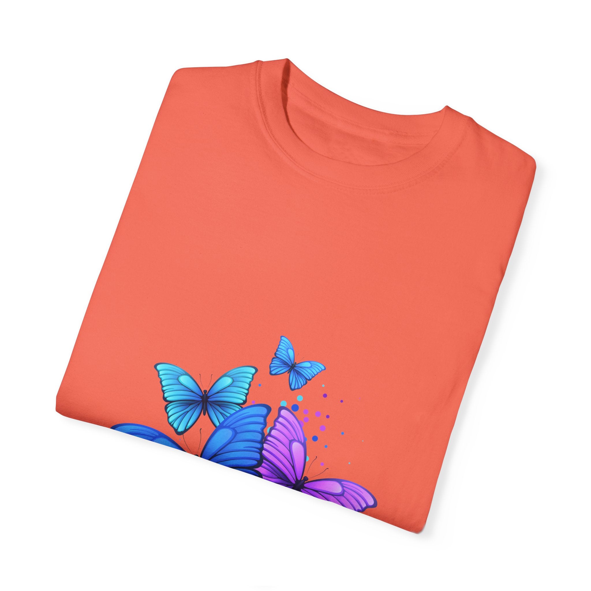 BUTTERFLIES Garment-Dyed T-shirt for Women