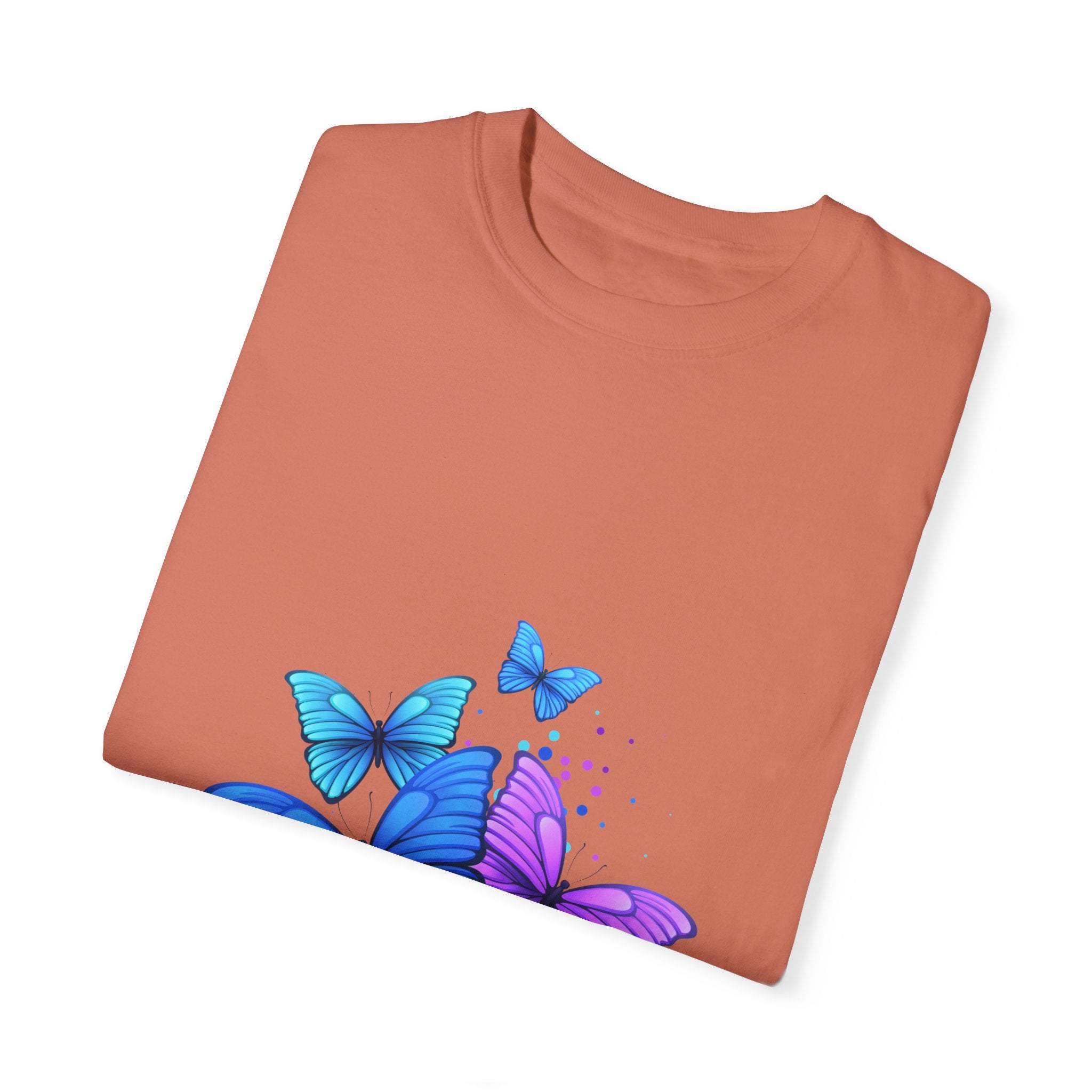BUTTERFLIES Garment-Dyed T-shirt for Women