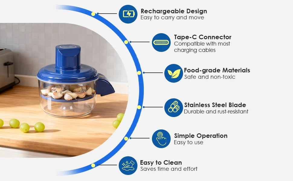 2-in-1 Electric Garlic & Fruit Peeler – Fast Kitchen Gadget Upgrade