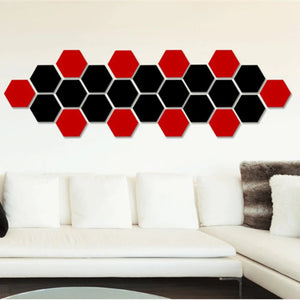 Hexagon 3D Mirror Wall Sticker Multiple Sizes DIY TV Background Living Room Stickers Wall Decor Bedroom Bathroom Home Decoration - Thrifty Delights