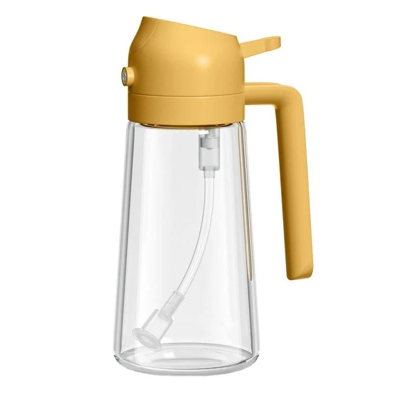 Olive Oil Dispenser,2 in 1 Oil Sprayer for Cooking,470ml Oil Spray Bottle with Pourer, Food - grade Oil Dispenser and Oil Sprayer - Thrifty Delights