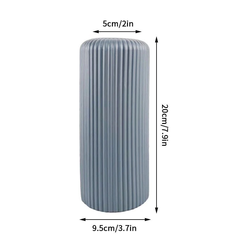 1PC Plastic Spiral White Vase Hydroponic Pot Vase Decoration Home Desk Decorative Vases for Flowers Decoration Maison Floreros - Thrifty Delights