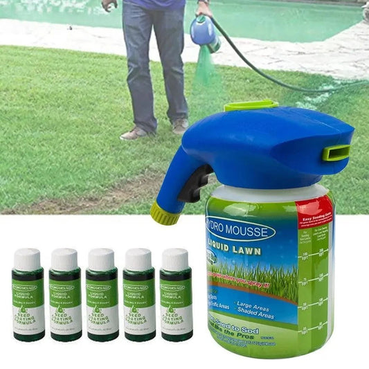 New Garden Hydro Mousse Liquid Turf Grass Seed Sprayer with Growth - boosting High Quality for Tool Spray Nozzle - Thrifty Delights