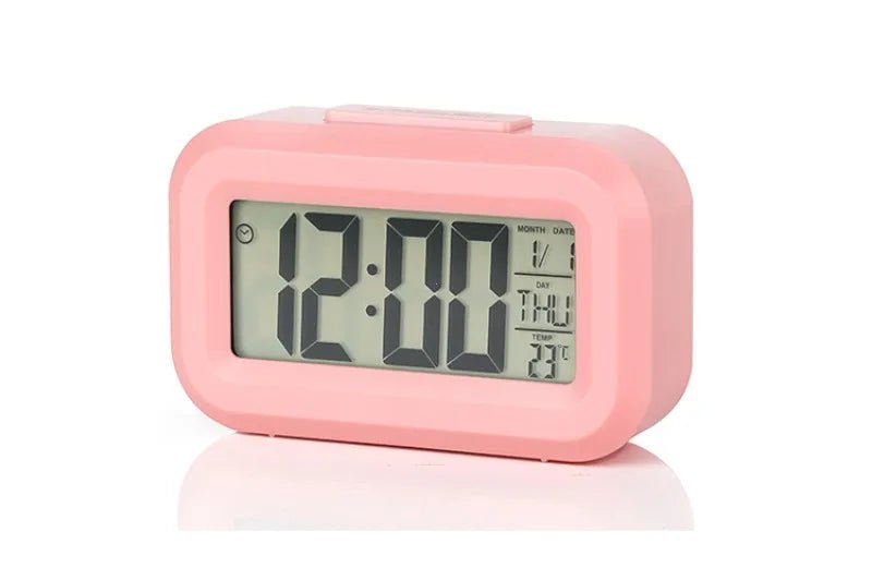 LED Digital Alarm Clock Electronic Digital Alarm Screen Desktop Table Clocks for Home Office Backlight Snooze Calendar Clock - Thrifty Delights