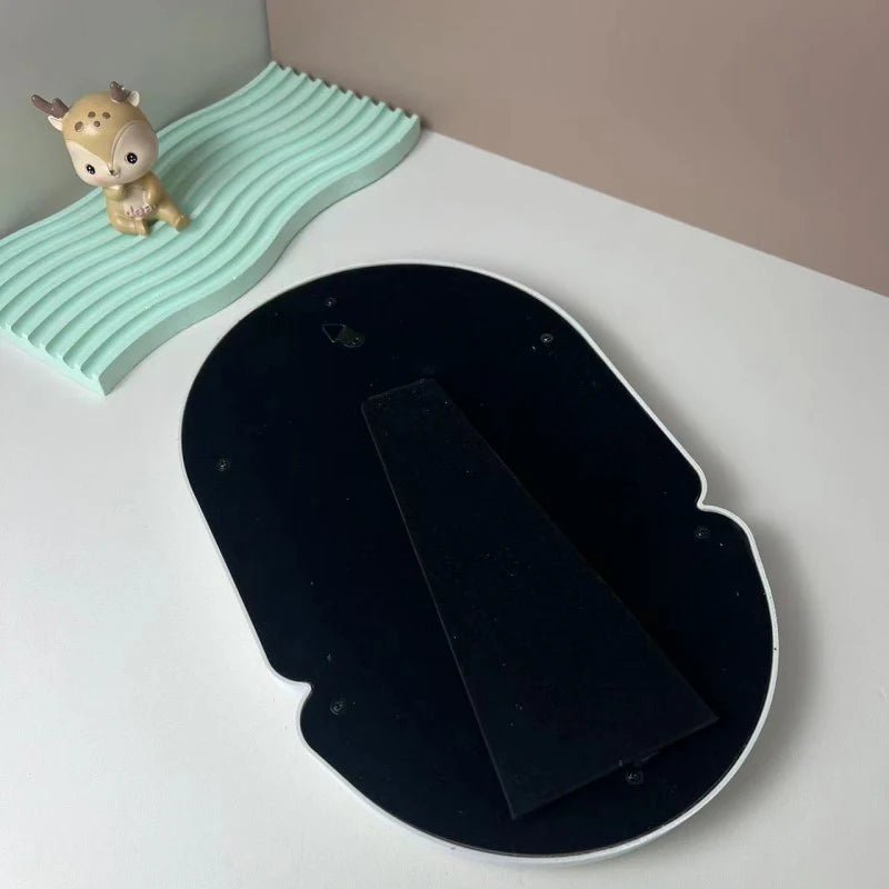 Full Body Mirror Irregular Oval Tabletop Interior Mirrors Decorative Standing Mirror Room Decor Female - Thrifty Delights