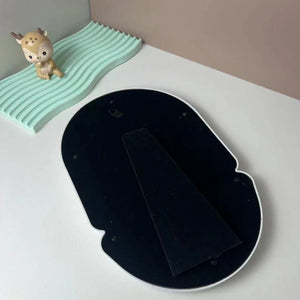 Full Body Mirror Irregular Oval Tabletop Interior Mirrors Decorative Standing Mirror Room Decor Female - Thrifty Delights