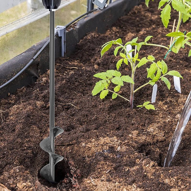 9 Size Garden Auger Drill Bit Tool Ground Drill Earth Drill Spiral Hole Digger Seed Gardening Fence Yard - Thrifty Delights