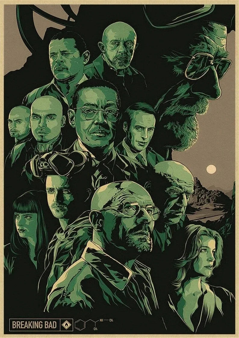 Breaking Bad TV Series Canvas Wall Art Poster  Modern Home Decor Prints for Living Room Classic Movie Picture Stylish Cuadros Pe