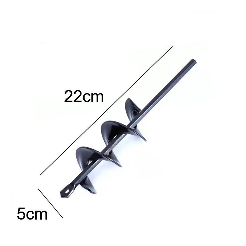 9 Size Garden Auger Drill Bit Tool Ground Drill Earth Drill Spiral Hole Digger Seed Gardening Fence Yard - Thrifty Delights