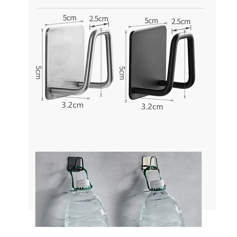 Kitchen Organizer Sponge Holder Soap Drying Rack Self Adhesive Sink Drain Racks Stainless Steel Sink Wall Storage Racks Hooks - Thrifty Delights