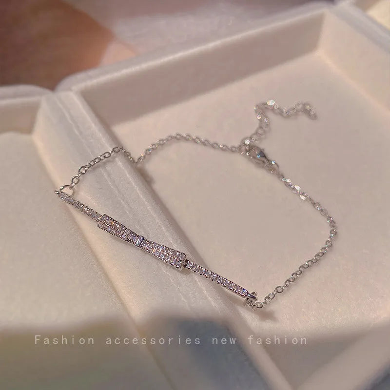 4pc Punk Cuban Curb Chain Bracelets Set for Women, Gold Color Jewelry