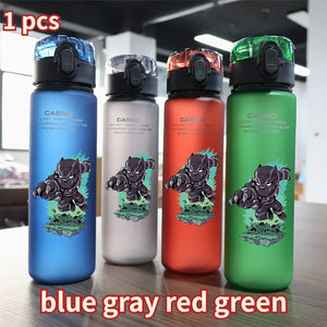 560ML Spiderman Water Cup Large Capacity Portable Plastic Outdoor Sport Water Bottles Drinking Water Cup Hiking Water Bottle Cup
