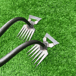 2 In 1 Garden Rake Manual Weed Grass Rooting Tool Puller Shovel 5/6/11 Tooth Weeding Removal Hand Gardening Loose Soil Tool - Thrifty Delights
