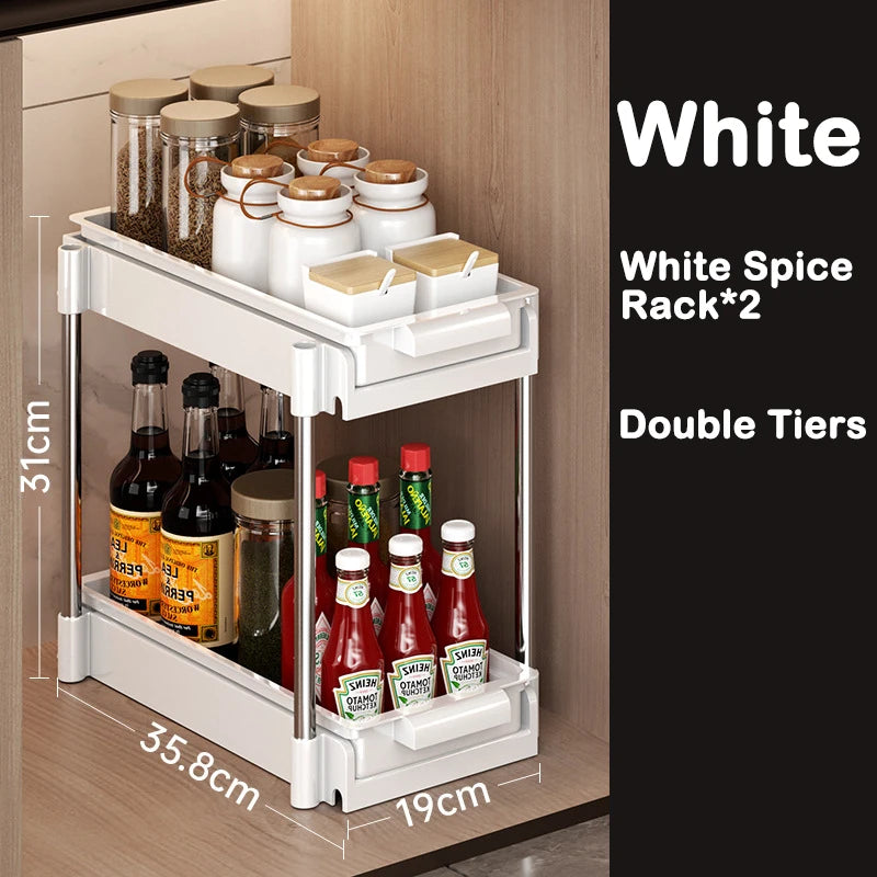 Kitchen Pull-Out Dish Rack with Drainboard – Sliding Mesh Cabinet Basket Organizer for Drawer Storage & Accessories