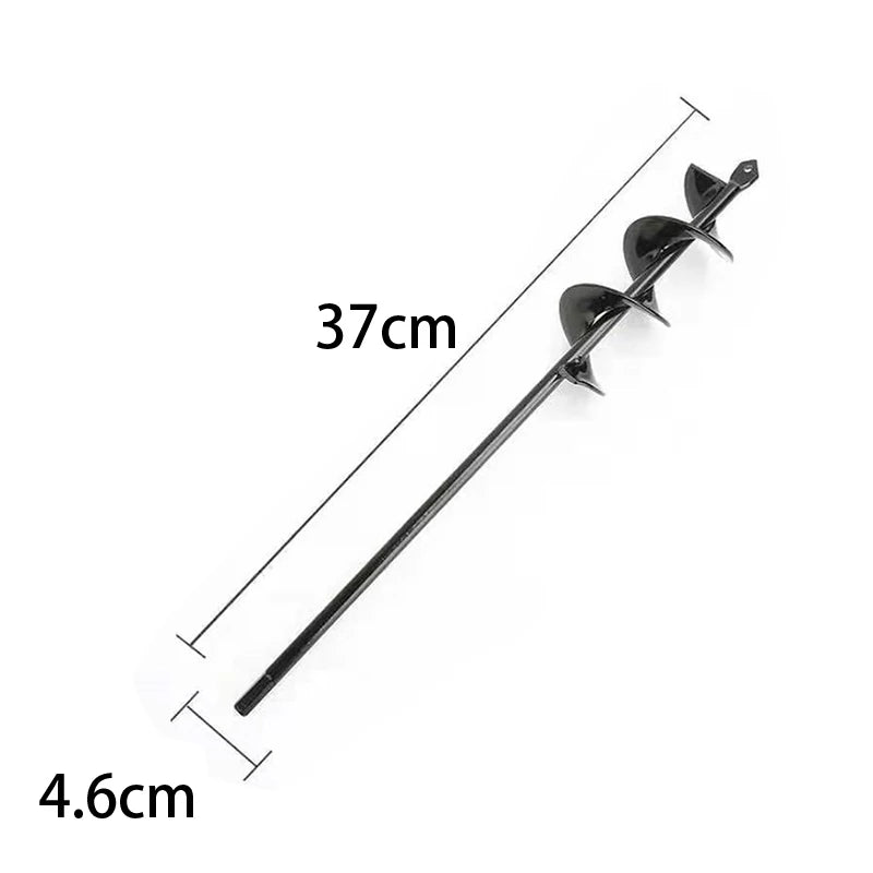9 Size Garden Auger Drill Bit Tool Ground Drill Earth Drill Spiral Hole Digger Seed Gardening Fence Yard - Thrifty Delights