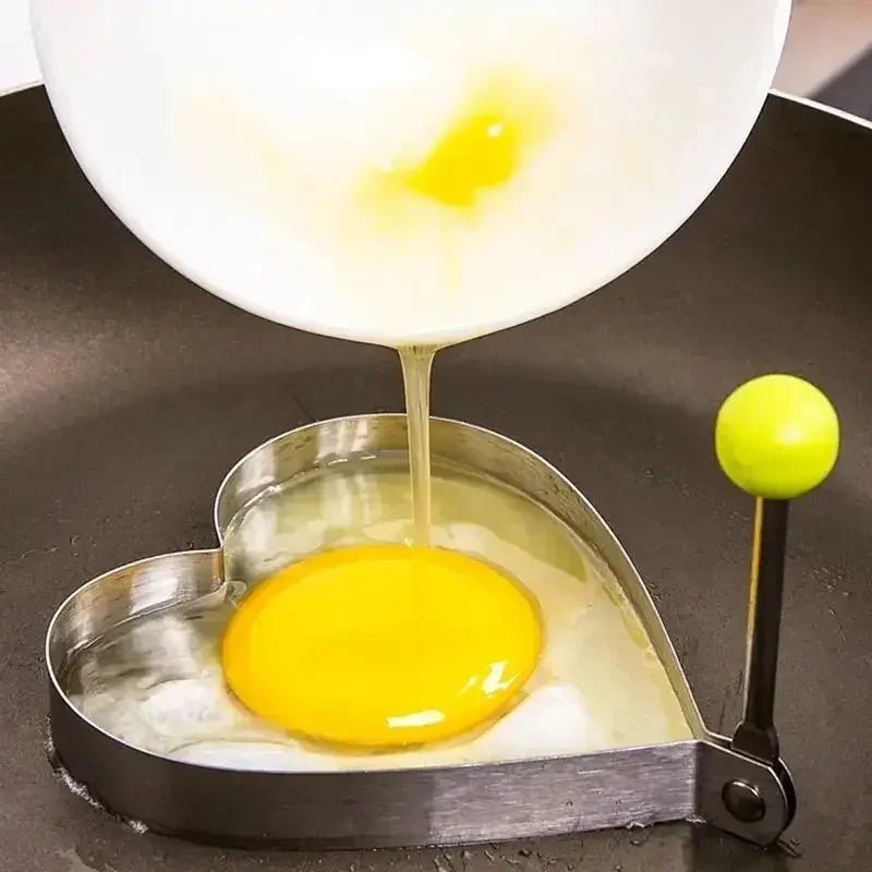 New Stainless Steel Fried Egg Mold Heart Pancake Maker Breakfast Baking Omelette Rings Cooking Tools Kitchen Accessories Gadget - Thrifty Delights