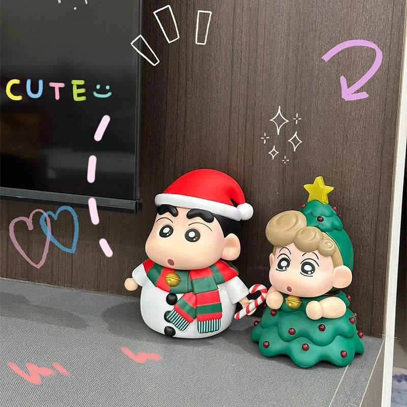 Crayon Shin-chan Christmas Desktop Figurine & Holiday Ornament