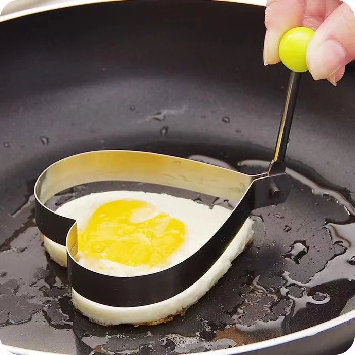 New Stainless Steel Fried Egg Mold Heart Pancake Maker Breakfast Baking Omelette Rings Cooking Tools Kitchen Accessories Gadget - Thrifty Delights