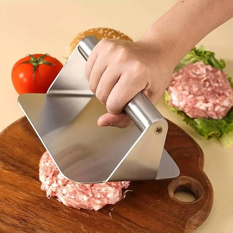 Durable Stainless Steel Smash Burger Press & Patty Maker for BBQ