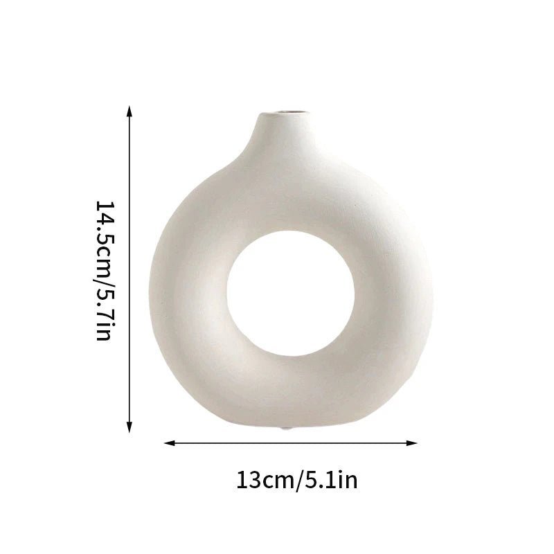 1PC Plastic Spiral White Vase Hydroponic Pot Vase Decoration Home Desk Decorative Vases for Flowers Decoration Maison Floreros - Thrifty Delights