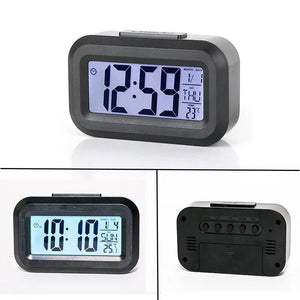 LED Digital Alarm Clock Electronic Digital Alarm Screen Desktop Table Clocks for Home Office Backlight Snooze Calendar Clock - Thrifty Delights