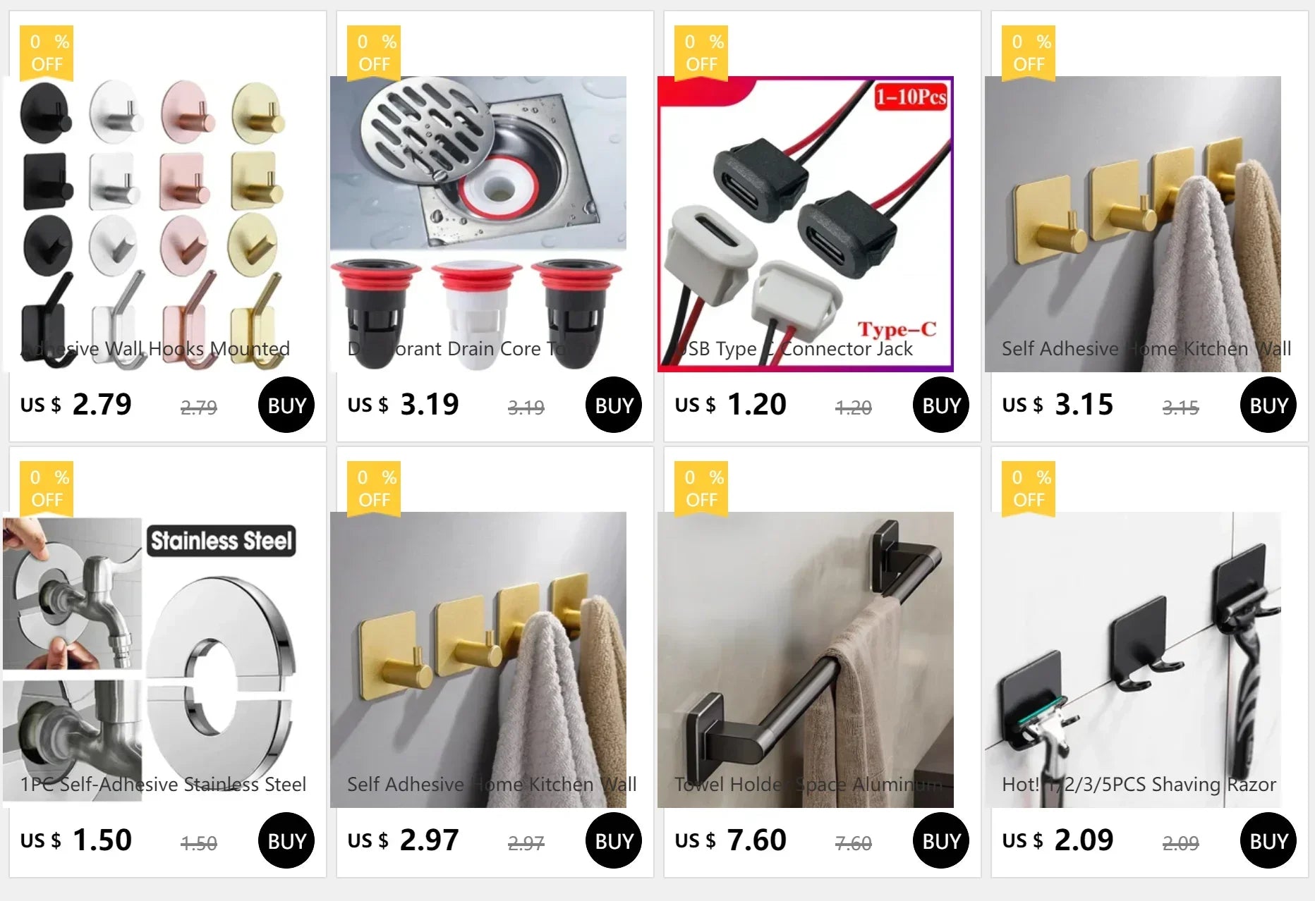 Kitchen Organizer Sponge Holder Soap Drying Rack Self Adhesive Sink Drain Racks Stainless Steel Sink Wall Storage Racks Hooks - Thrifty Delights